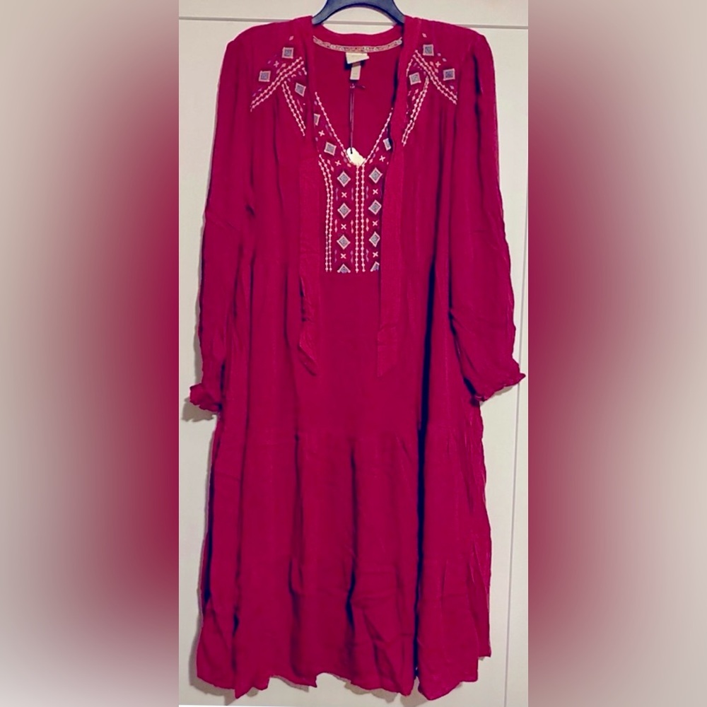 ✨ Knox Rose Long Sleeve Embroidered Boho Dress - Picture 2 of 7